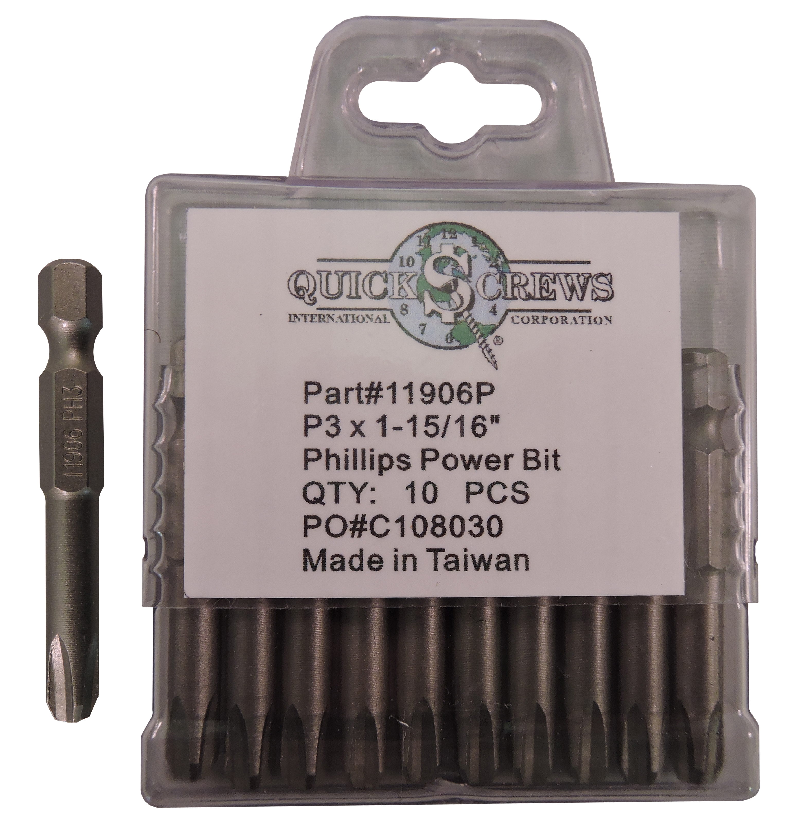 Phillips Drive Bits Standard Type