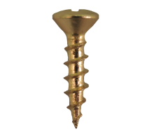 Cabinet Hardware Screws Bright Brass  